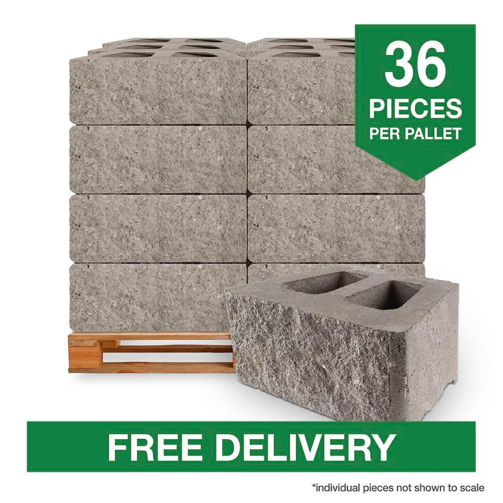 Pavestone Regal Stone Pro 18 in. W x 12 in. L x 8 in. H Rock Face ...