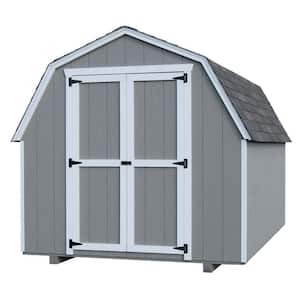 Value Gambrel 10 ft. x 10 ft. Wood Storage Building Precut Kit with 4 ft. Sidewalls with Floor
