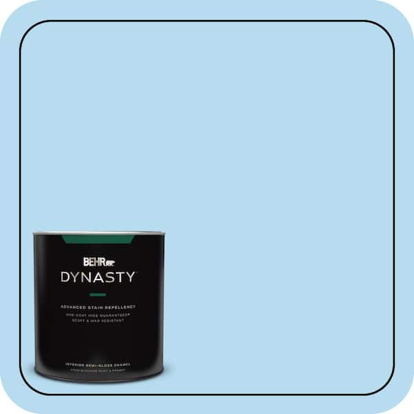 BEHR DYNASTY 1 qt. #P500-2 Seashore Dreams Semi-Gloss Enamel Interior Stain-Blocking Paint & Primer