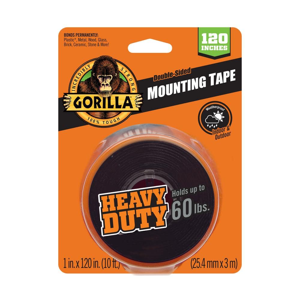 3 PACK! Holds Up to 30LB Gorilla HEAVY DUTY Mounting Tape 6055001 