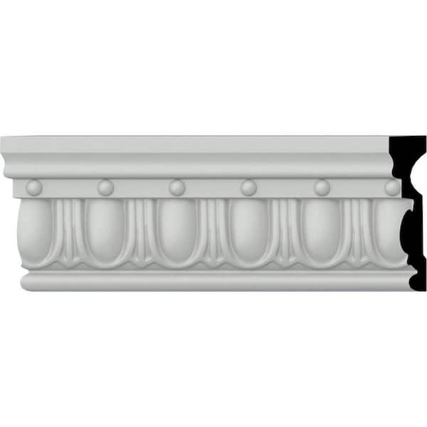 Ekena Millwork SAMPLE - 1 in. x 12 in. x 3-5/8 in. Urethane Linus Chair Rail Moulding