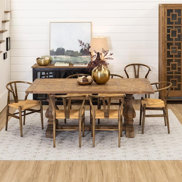 StyleWell Ashcroft Cream/Beige 7 ft. 10 in. x 10 ft. Geometric Indoor Area Rug