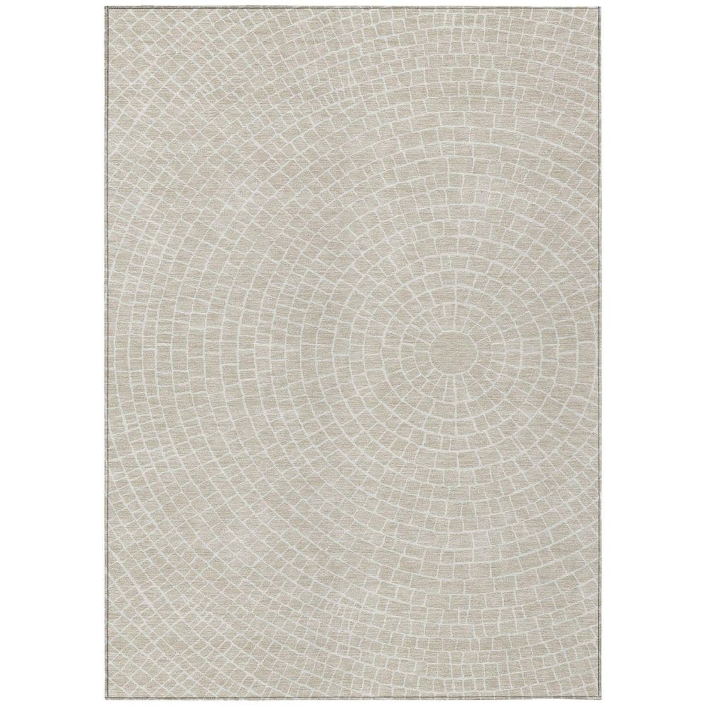 Chantille Machine Washable Indoor/Outdoor Abstract ACN2455 Beige 8 ft. x 10 ft. Area Rug price history on PriceWatchPro