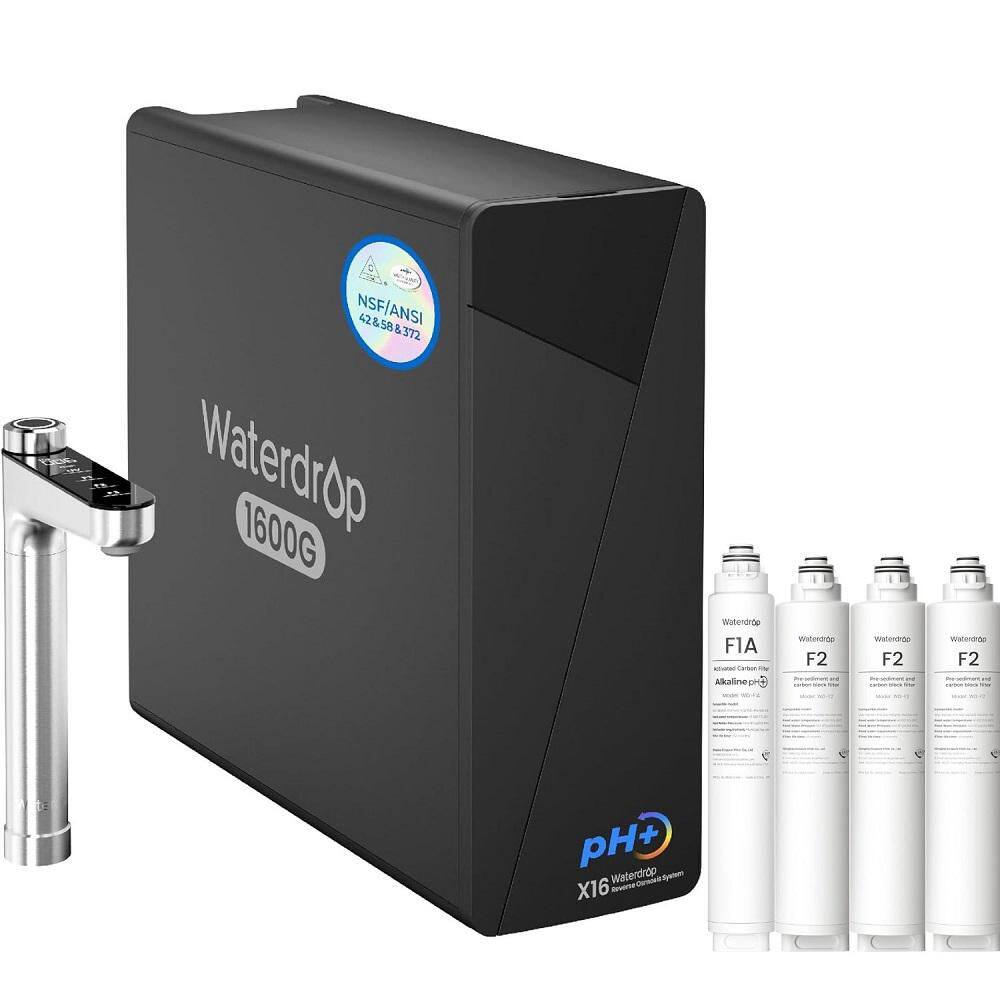 X16-Alkaline RO Water Filter, NSF/ANSI Certified, 1600 GPD RO System, 11-Stage Filtration, UnderSink, 3:1 Pure to Drain price history on PriceWatchPro