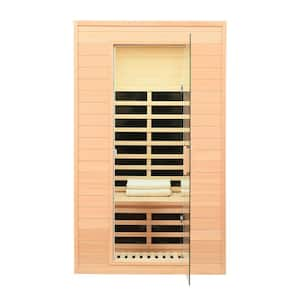 2-Person Sauna with LCD Display, Key Control and LED reading lights