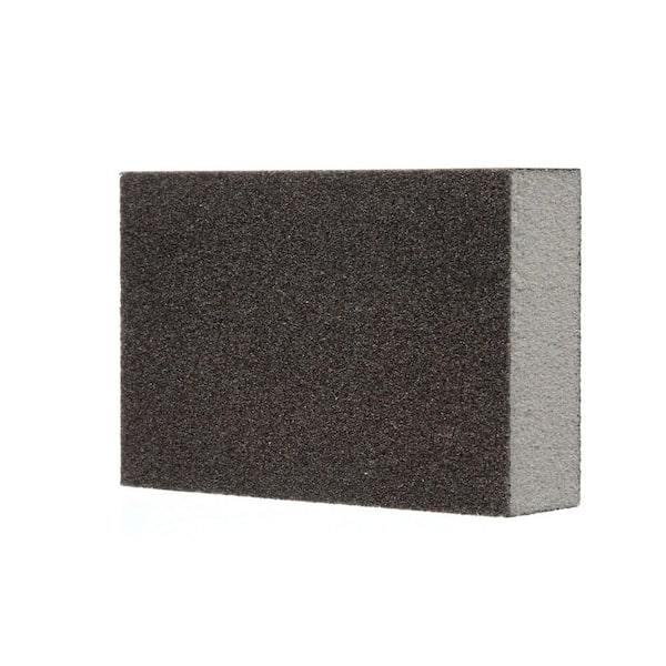 3M 2-7/8 in. x 4-7/8 in x 1 in. 100 Grit Single Angle General Purpose Sanding Sponge, Fine (12 Pack)