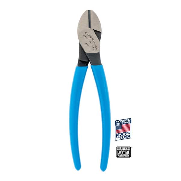 Channellock 7 in. Diagonal Cutting Pliers 337 - The Home Depot