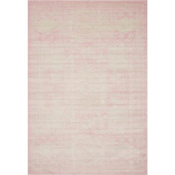 Unique Loom Bromley Wells Pink 10' 0 x 14' 1 Area Rug