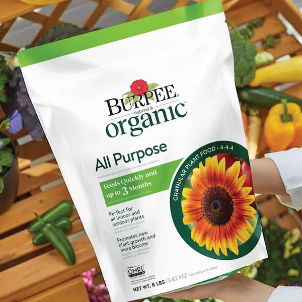 Burpee 8 lbs. Organic All Purpose Plant Food 8100558 - The Home Depot