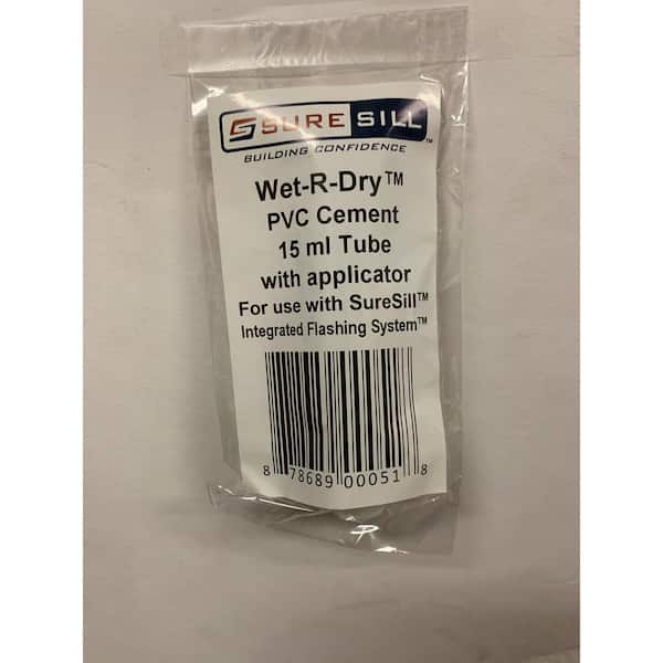SureSill SureCement Wet-R-Dry PVC Cement for SureSill Products - 2015 ml Tube and Applicator/Box
