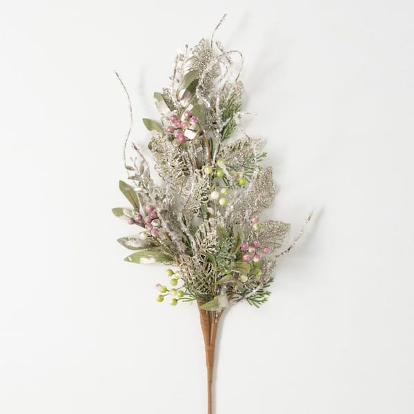 SULLIVANS 27.5 in. H Pine And Berry Spray; Multicolored