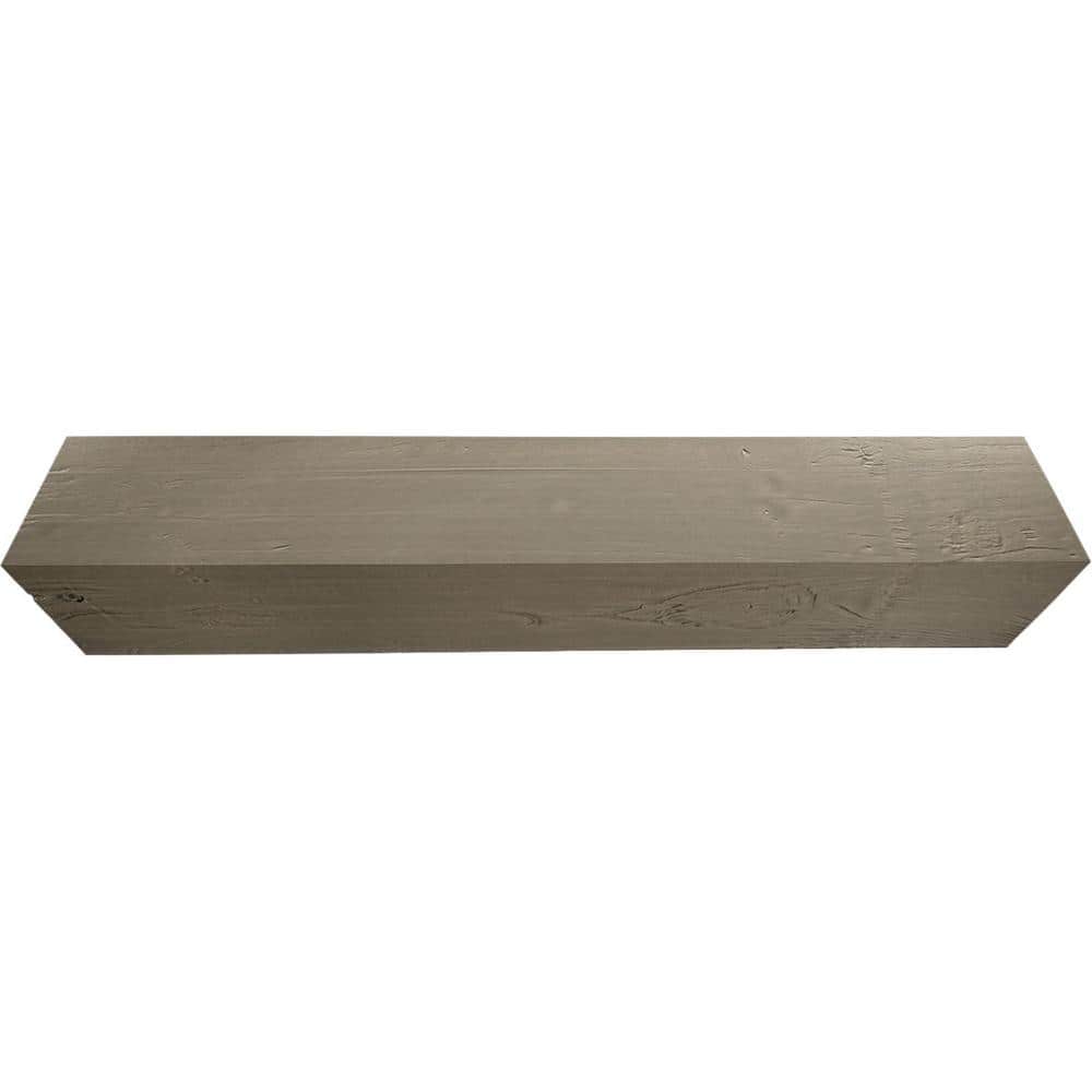 Almond Knotty Pine Faux Wood Beam Plank 4" x 4" x 18'