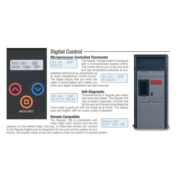 Reviews for Raypak PR156AENC 150,000 BTU Natural Gas Electronic Ignition  Heater | Pg 1 - The Home Depot