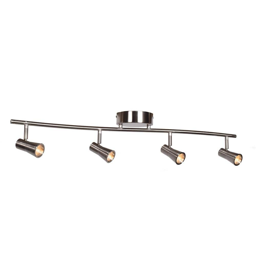 Access Lighting Sleek 7 in. 4-Light Dimmable LED Spotlight Semi-Flush