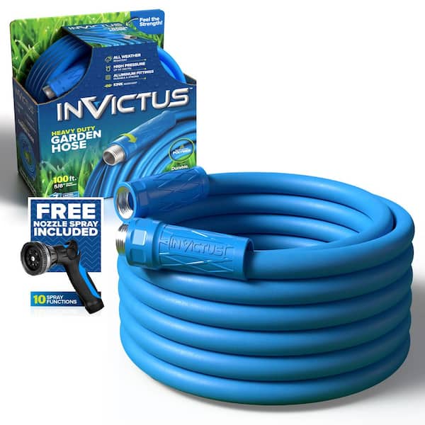 5/8 in. Outer Dia x 100 ft. Heavy-Duty Reinforced Polymer 300PSI Lightweight Kink and Weather Resistant Garden Hose
