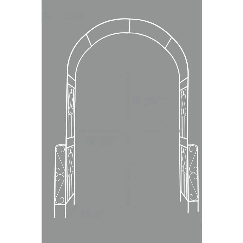 Metal Garden Arch W 5 5 in. x H 94. 5 in. Garden Arbor Trellis Climbing Plants Support Rose Arch Outdoor Arch price history on PriceWatchPro