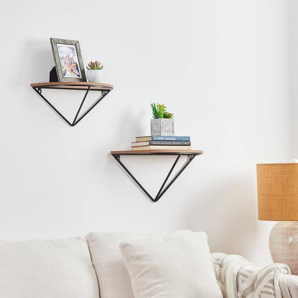 2 Set Half Round Floating Shelves shops