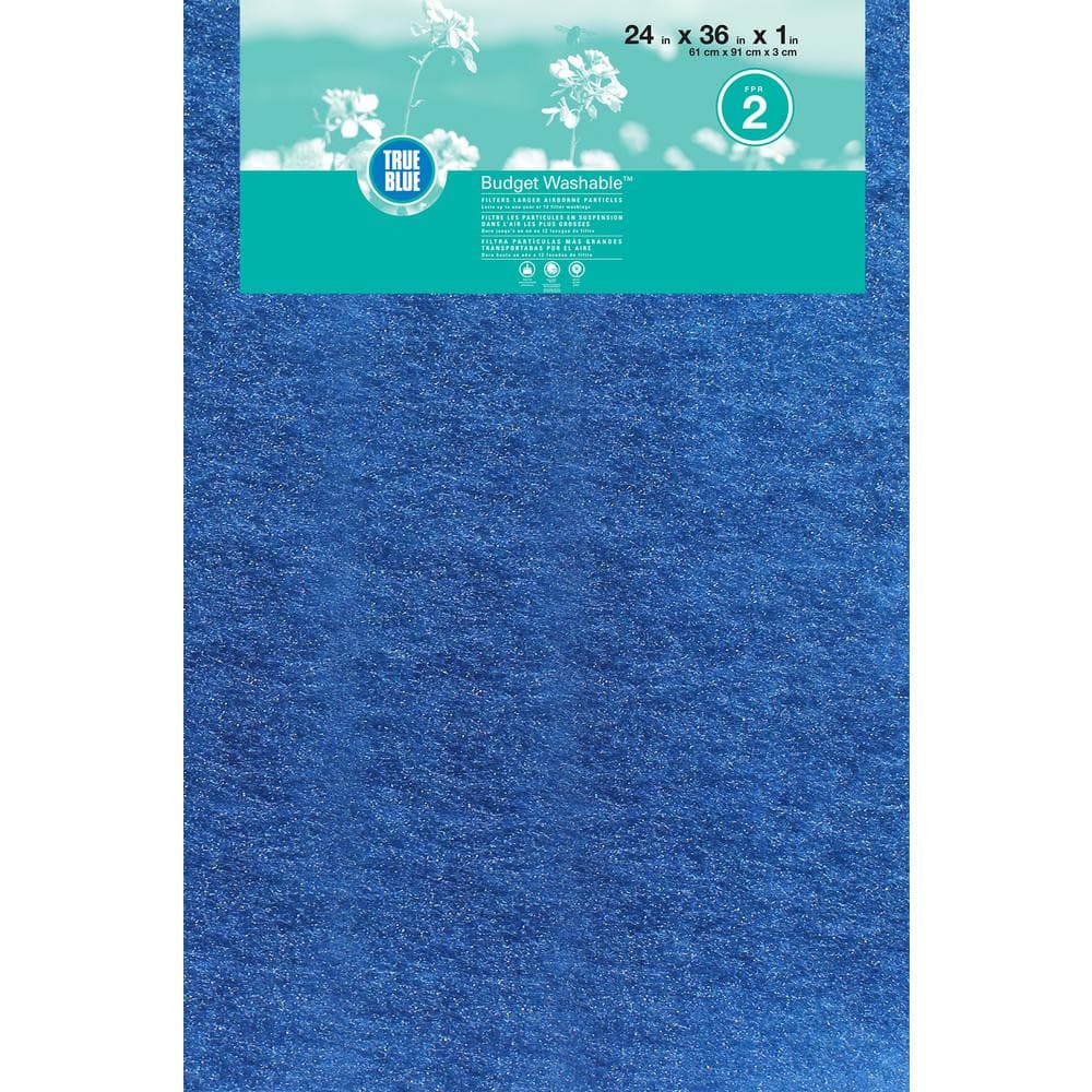 True Blue 24 X 36 X 1 Budget FRP 2 Washable Filter HD0124361 The Home 