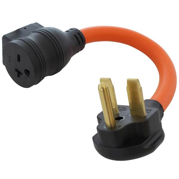 AC WORKS 1.5 ft. 30 Amp 3-Prong 6-30P Commercial HVAC Plug to 6-15/20 Outlet with 20 Amp Breaker