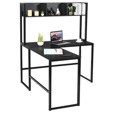 Wood Computer Desks The Home Depot Wood Computer Desks The, Black Corner Computer Desk With Hutch
