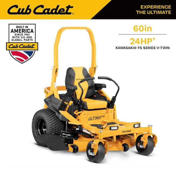 Ultima ZTX5 60 in. Fab Deck 24 HP V-Twin Kawasaki Zero Turn Mower with Roll Over Protection and Front Wheel Suspension