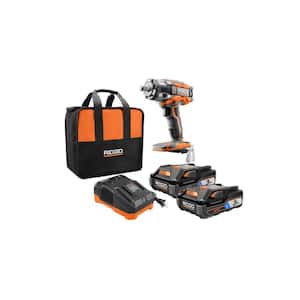 18V OCTANE Lithium-Ion (2) 3.0 Ah Batteries and Charger Kit with OCTANE Brushless 1/2 in. Impact Wrench