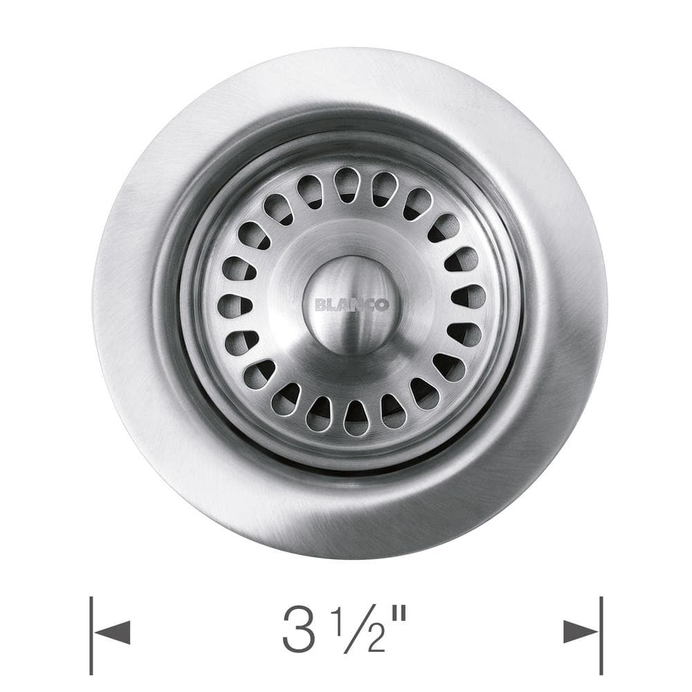 Stainless Steel 3.5-inch Decorative Kitchen Sink Basket Strainer