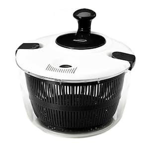 5 qt. Salad Spinner in Black with Serving Bowl