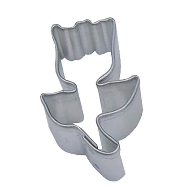 CybrTrayd 12-Piece Mini Tulip Tinplated Steel Cookie Cutter & Cookie Recipe