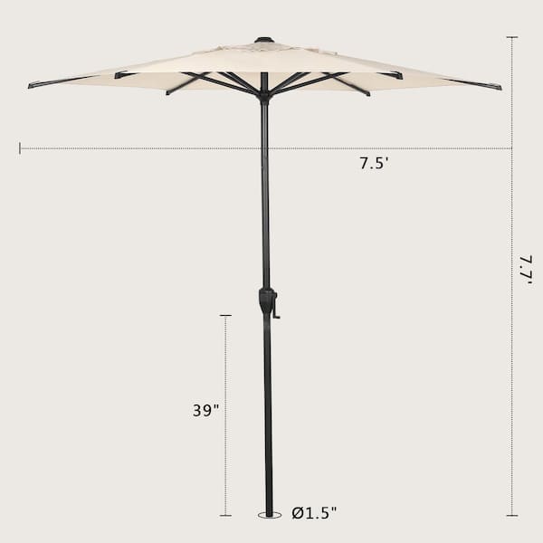 abba patio umbrella tilt instructions 9FT Lyon Outdoor Patio Outdoor Table Umbrella with Push Button and Crank Market Umbrella 8 Sturdy Ribs UV Protection Waterproof for Garden Deck Backyard Pool, Turquoise Abba Patio 7.5FT Outdoor Patio