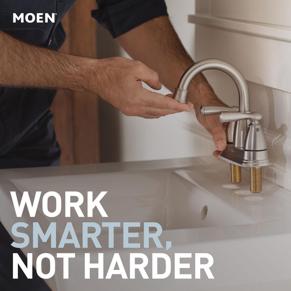 Mediterranean Bronze High Arc Two Handle Bathroom Faucet