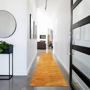 Essentials Sunburst 2 ft. x 12 ft. Solid Contemporary Kitchen Runner Indoor/Outdoor Patio Area Rug