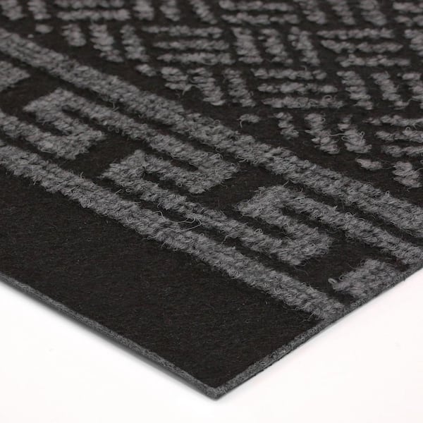 TrafficMaster Hercules Black 3 ft. x 5 ft. Indoor Utility Rug 596118 - The  Home Depot