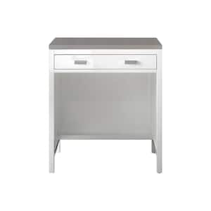 Addison 30.0 in. W x 23.5 in. D x 34.4 in H. Vanity Side Cabinet in Glossy White