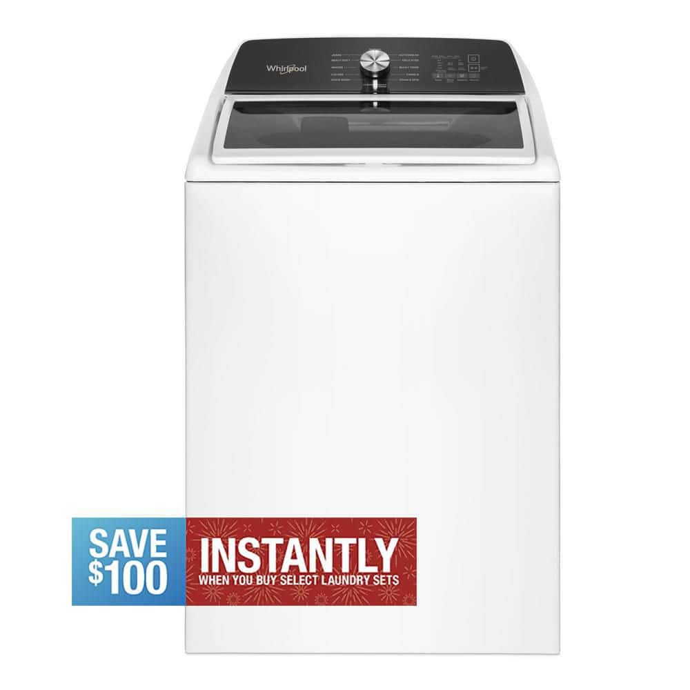 4.5 cu. ft. Top Load Washer in White with Built-In Water Faucet