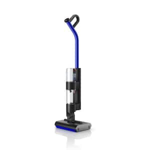 Wash G1 Wet Cordless Hard Floor Cleaner in Matte Black/Ultra Blue with Microfiber Motorized Rollers