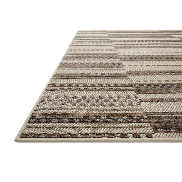 Loloi Rainier Ivory/Taupe 7'-10" x 10'-10" Indoor/Outdoor Area Rug