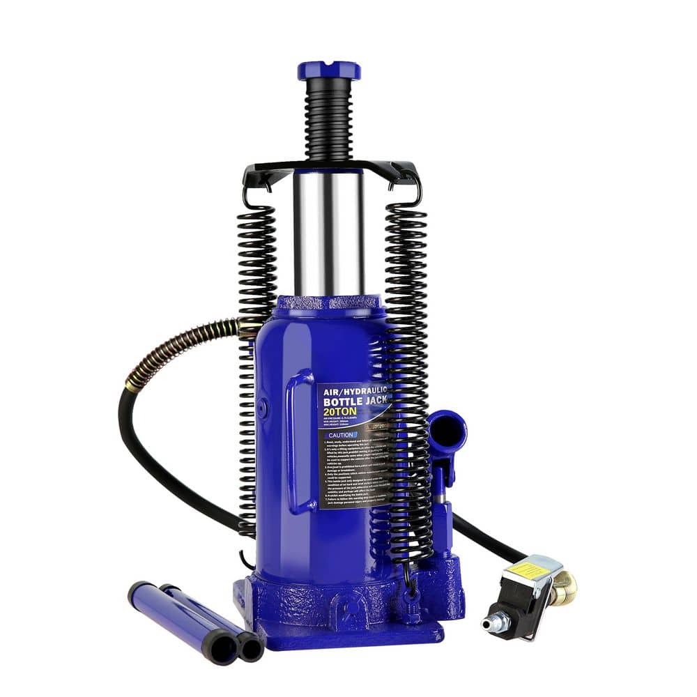 20 Ton Air Hydraulic Bottle Jack Heavy Duty Auto Truck Travel Trailer Repair Lift with Manual Hand Pump, Blue price history on PriceWatchPro