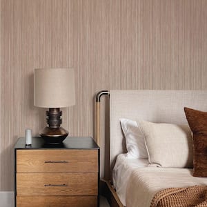 Neutral Grasscloth Vinyl Peel and Stick Removable Wallpaper, 28 sq. ft.