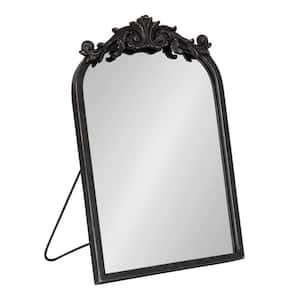 Arendahl 12.00 in. W x 18.00 in. H Arch Metal Black Framed Industrial Tabletop Mirror