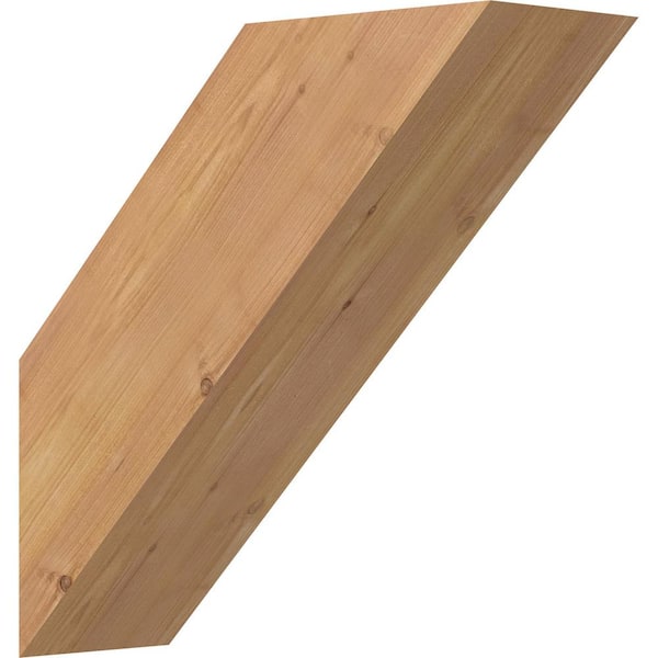 Ekena Millwork 5 1/2"W x 16"D x 16"H Traditional Smooth Knee Brace, Western Red Cedar