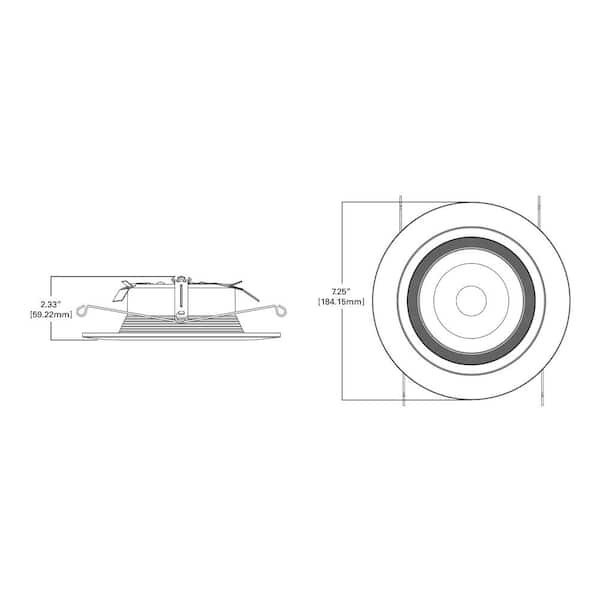 RL 5 in. and 6 in. White Wireless Smart Integrated LED Recessed Downlight Ceiling Fixture Selectable Color Temperature