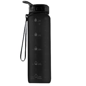 Zulay Kitchen 32 oz. Tritan Plastic Water Bottle with Time Marker ...