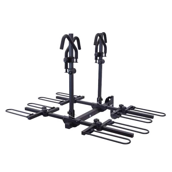 Runway HM4 Hitch Mount Tray Style Bike Carrier 4-Bike Rack 33 lbs. per Bike Capacity for Hitch
