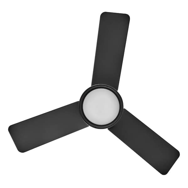 HINKLEY - Chet 36.0 in. Indoor/Outdoor Integrated LED Matte Black Ceiling Fan with Remote Control