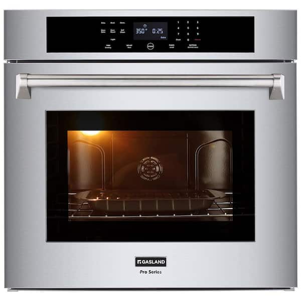29.9 in. Single Wall Electric Oven in Stainless Steel with 4 Safety Glass Structure and 5 ft. Electric Wire