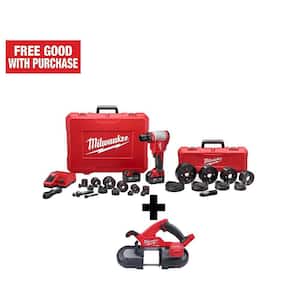 M18 18V Lithium-Ion 1/2 in. to 4 in. Force Logic High Capacity Cordless Knockout Tool Kit with FUEL Bandsaw
