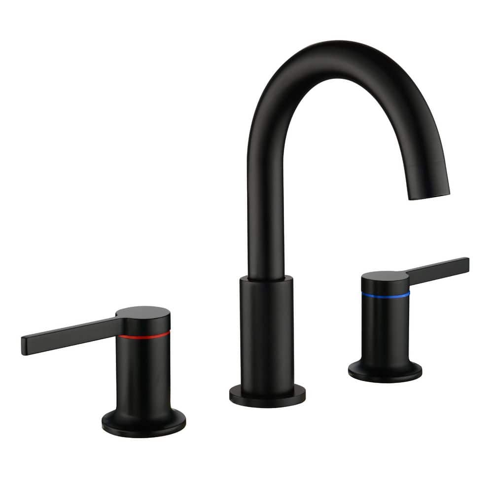 8 in. Widespread Double Handle 1.2 GPM Bathroom Faucet with Quick Connect H