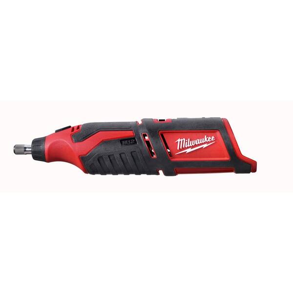 Milwaukee - M12 12V Lithium-Ion Cordless Rotary Tool with One M12 4.0 Ah and One M12 2.0 Ah Battery Pack and Charger