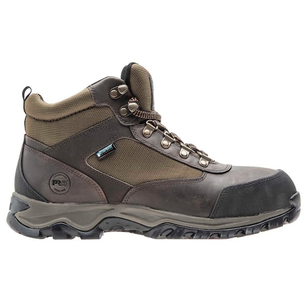 Timberland PRO Men's Keele Ridge Work Waterproof Hiker Work Boot - Steel Toe - Brown Size 10.5(M)